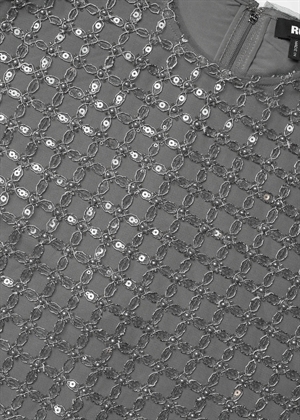 Daline Beaded oversized tee Castor Gray ROTATE By Birger Christensen 